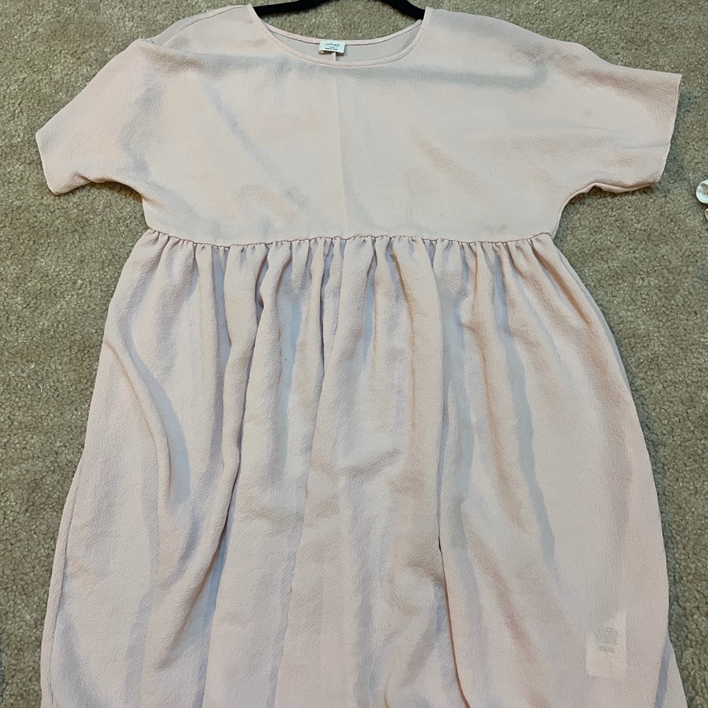 Aritzia Wilfred Free light pink babydoll dress with slip XXS